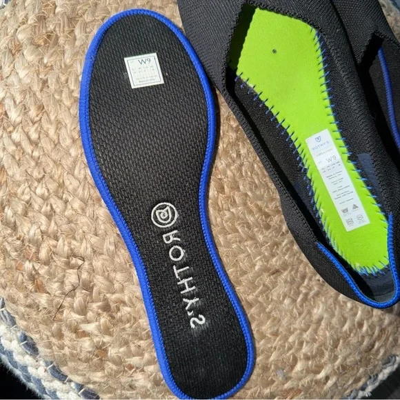 Rothy's The Flat Black Women's Slip On Flats Size 9 - Picture 9 of 10